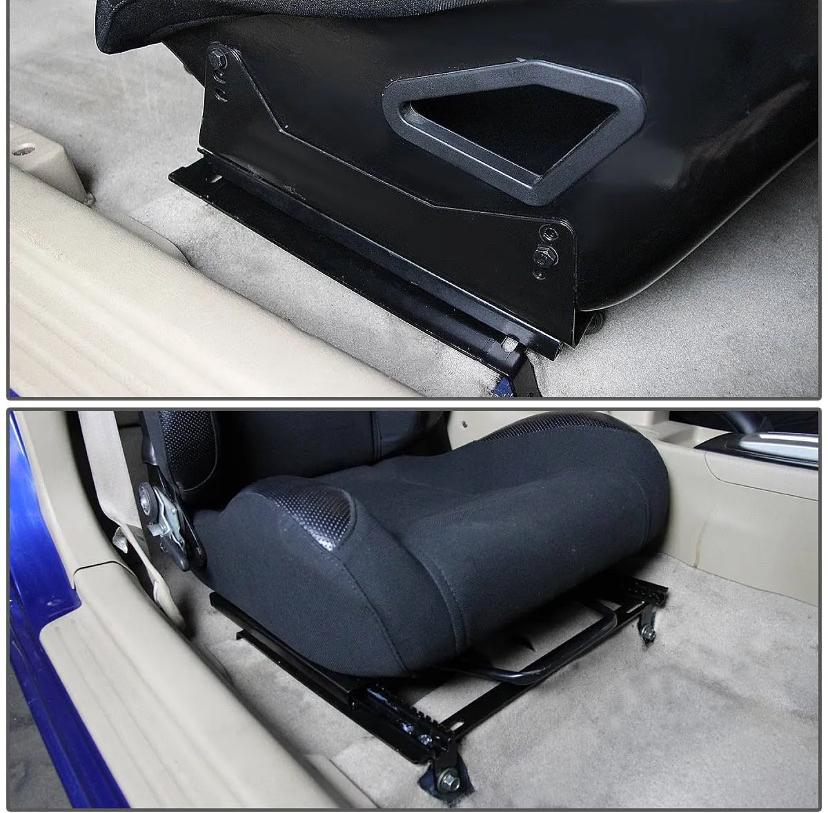 FOR 2001 TO 2005 HONDA CIVIC EM/ES PAIR TENSILE STEEL LOW MOUNT RACING SEAT BRACKET