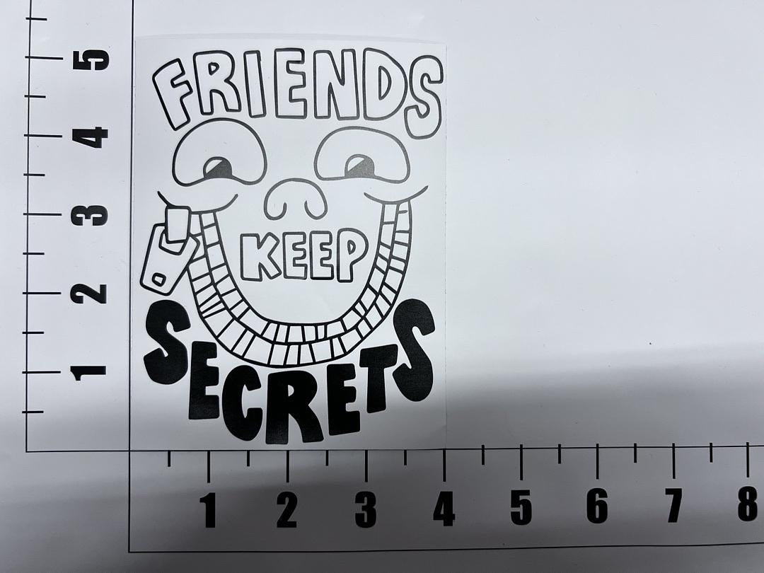 Friends Keep Secrets Vinyl Sticker