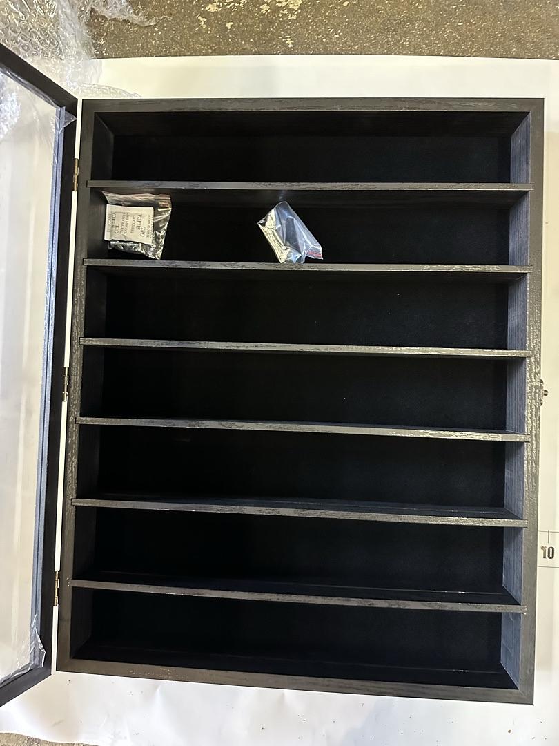 16X20 WOODEN SHADOW BOX FRAME WITH REMOVABLE SHELVES DEEP DISPLAY CASE