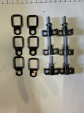 HARDTOP REMOVAL LIFT KIT QUICK RELEASE BOLTS THUMB SCREWS W D RING TIE DOWN ANCHORS FOR JEEP WRANGLER TJ JK JK 4XE GLADIATOR JT