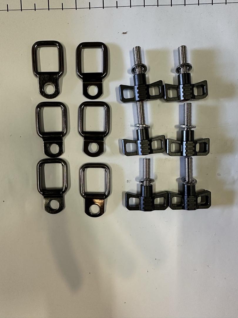 HARDTOP REMOVAL LIFT KIT QUICK RELEASE BOLTS THUMB SCREWS W D RING TIE DOWN ANCHORS FOR JEEP WRANGLER TJ JK JK 4XE GLADIATOR JT