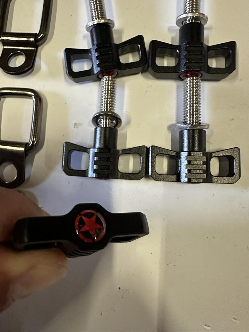 HARDTOP REMOVAL LIFT KIT QUICK RELEASE BOLTS THUMB SCREWS W D RING TIE DOWN ANCHORS FOR JEEP WRANGLER TJ JK JK 4XE GLADIATOR JT