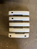 FORD BRONCO DOOR HANDLE COVERS TRIM WITH REAR DOOR TAILGATE 21-24 4DR WHITE WITH SMART HOLE