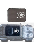 2BQ3- FULL MESH SUNSHADE TOP COVER , POLYESTER PROVIDES UV PROTECTION FOR JEEP WRANGLER 07-17 4DR STAR