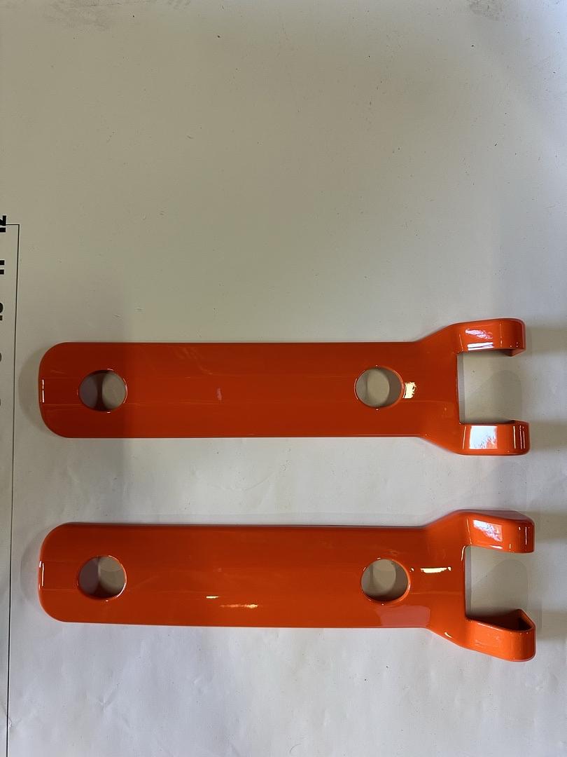 VA1V - REAR DOOR TAILGATE HINGE COVER TRIM EXTERIOR ACCESSORIES DECORATION FOR 21-24 FORD BRONCO 2DR / 4DR SPARE TIRE BRACKET COVER 2 PIECE ORANGE