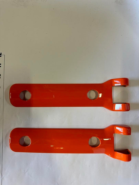 VA1V - REAR DOOR TAILGATE HINGE COVER TRIM EXTERIOR ACCESSORIES DECORATION FOR 21-24 FORD BRONCO 2DR / 4DR SPARE TIRE BRACKET COVER 2 PIECE ORANGE