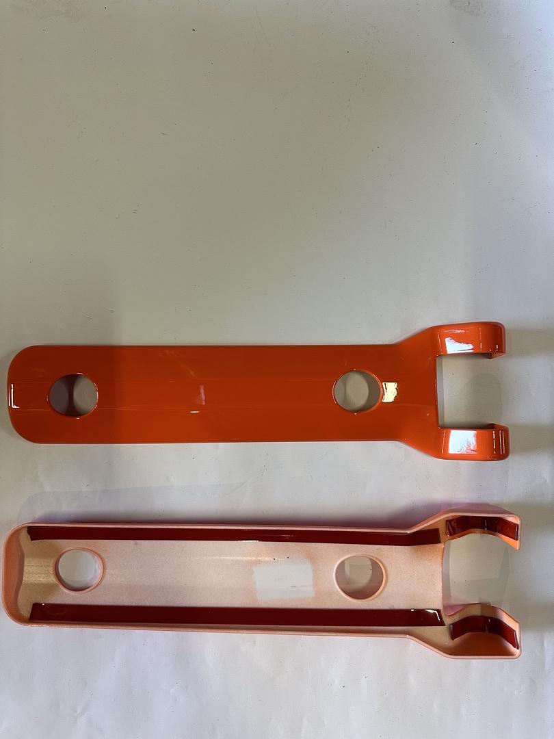 VA1V - REAR DOOR TAILGATE HINGE COVER TRIM EXTERIOR ACCESSORIES DECORATION FOR 21-24 FORD BRONCO 2DR / 4DR SPARE TIRE BRACKET COVER 2 PIECE ORANGE