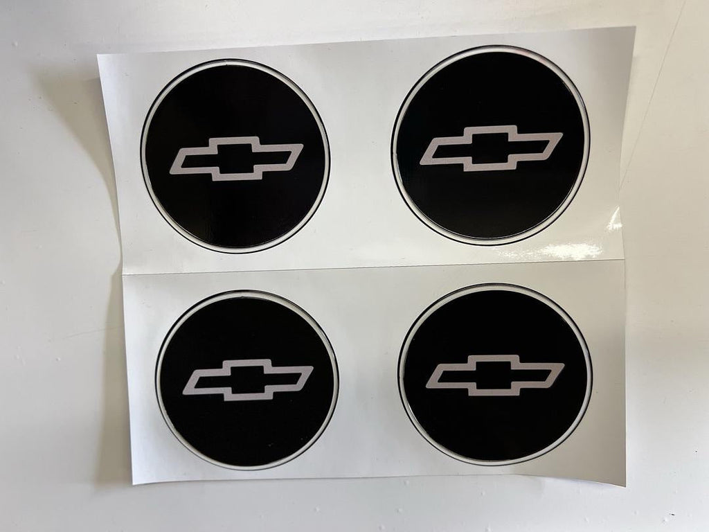 Set Of 4 Circle Chevrolet Logo Vinyl Sticker