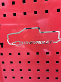 Cameo Metallic Chevrolet Truck Outline Vinyl Sticker