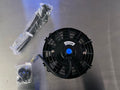 7 Inch High Performance Electric Cooling Slim Radiator Fan with Mount Kit, Black