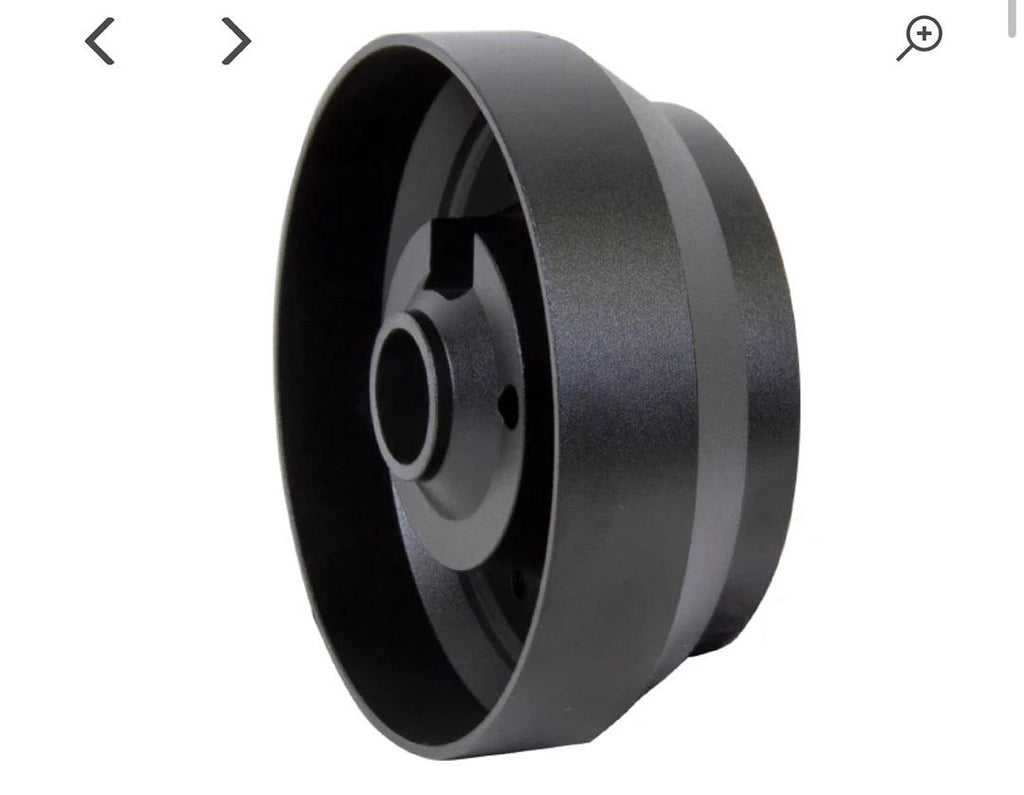 NRG INNOVATIONS RACING STYLE STEERING WHEEL QUICK RELEASE SHORT HUB ADAPTER, 6 X 70MM BOLT PATTERN, BLACK BODY