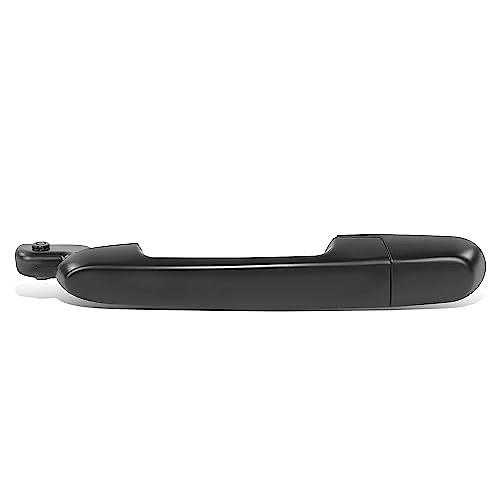 REAR LEFT OUTER DOOR HANDLE COMPATIBLE WITH 06-11 HYUNDAI ACCENT, BLACK,