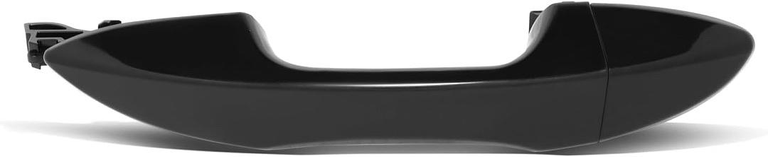 REAR DRIVER OUTER DOOR HANDLE COMPATIBLE WITH 14-19 TOYOTA COROLLA, BLACK,