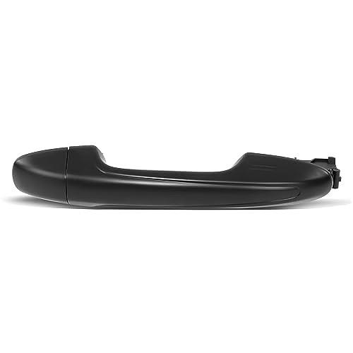 REAR DRIVER, PASSENGER OUTER DOOR HANDLE COMPATIBLE WITH 13-18 TOYOTA RAV4, BLACK,