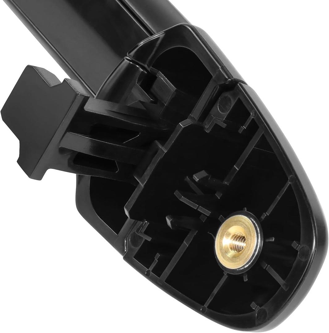 REAR DRIVER, PASSENGER OUTER DOOR HANDLE COMPATIBLE WITH 13-18 TOYOTA RAV4, BLACK,