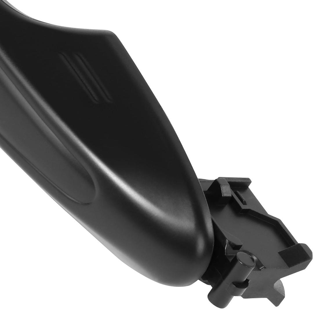 REAR DRIVER, PASSENGER OUTER DOOR HANDLE COMPATIBLE WITH 13-18 TOYOTA RAV4, BLACK,