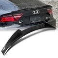 16-18 AUDI A7/S7/RS7 CARBON FIBER V-STYLE REAR TRUNK LID SPOILER WING LIP
