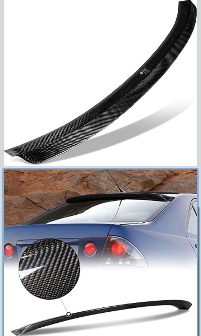 14-20 LEXUS IS250 IS300 IS350 CARBON FIBER REAR WINDOW ROOF SPOILER WING SEDAN BLACK