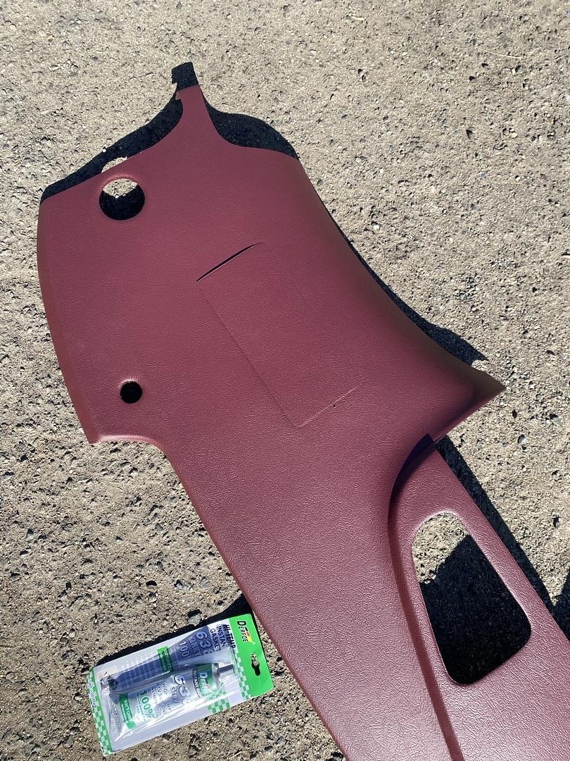 04-08 ACURA TL RED MOLDED DASH CAP COVER BEZEL OVERLAY