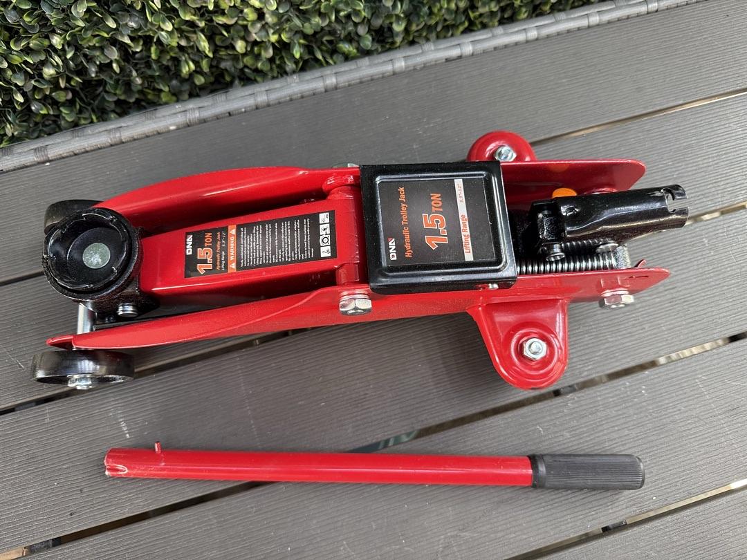1.5 Ton Low Profile Hydraulic Trolley Service/Floor Jack, (3000 lbs) Capacity, Lifting Range 5.3"-12",Red