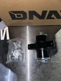 MICRONS ALUMINUM INLINE FUEL FILTER + BRACKET FOR AN6/AN8/AN10