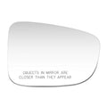FLAT SIDE MIRROR GLASS PASSENGER RIGHT COMPATIBLE WITH MAZDA 3 6 2017-2018, WITH HEATED GLASS WITHOUT BLIND SPOT JAPAN BUILT, OEM-MG-0838, MA1325125