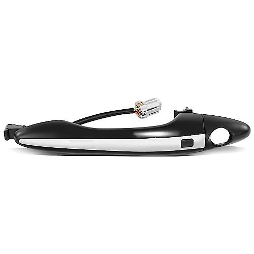 11-15 KIA OPTIMA FRONT LEFT OUTER DOOR HANDLE COMPATIBLE WITH, W/KEYHOLE, BLACK CHROME,