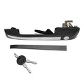 FRONT LEFT SIDE OUTER DOOR HANDLE W/KEY HOLE COMPATIBLE WITH 1985-1992 VOLKSWAGEN GOLF / 1985-1992 JETTA / 1979-1984 RABBIT / 1980-1984 RABBIT CONVERTIBLE , BLACK