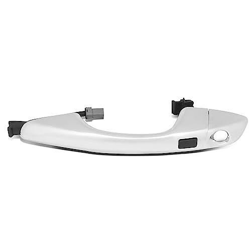 13-18 HYUNDAI SANTA FE FRONT LEFT OUTER DOOR HANDLE COMPATIBLE WITH, W/KEYHOLE, CHROME,