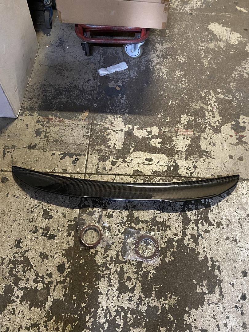 07-13 BMW 3-SERIES M3 COUPE MODELS BLACK CARBON FIBER PSM-STYLE REAR TRUNK LID SPOILER