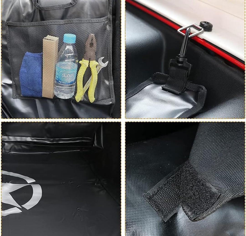 VFZZ BESTAOO DOG CARGO LINER FOR JEEP WATERPROOF PET DOG TRUNK FOR 07-25 JEEP WRANGLER JK JL 4-DOOR HEAVY DUTY OXFORD NONSLIP DOG TRUNK CARGO PROTECTOR WASHABLE DOG SEAT COVER (STAR)