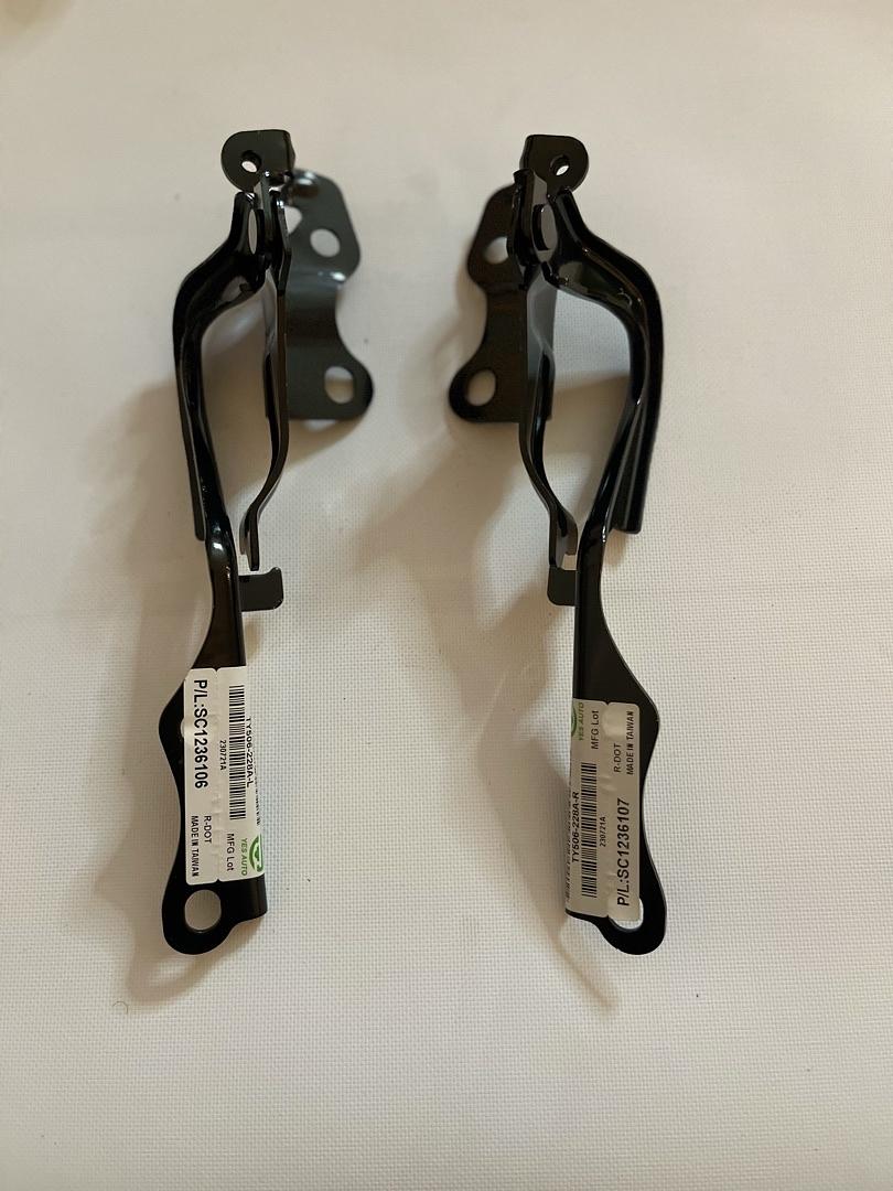 11-16 SCION TC PAIR LEFT AND RIGHT 2PCS BLACK HOOD HINGES HINGE
