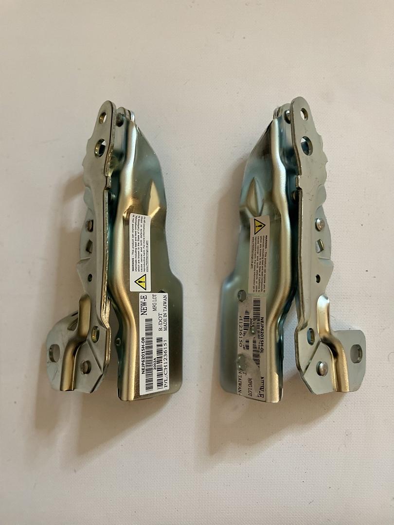 2011-2017 COMPASS PAIR LEFT AND RIGHT 2PCS CHROME HOOD HINGES HINGE