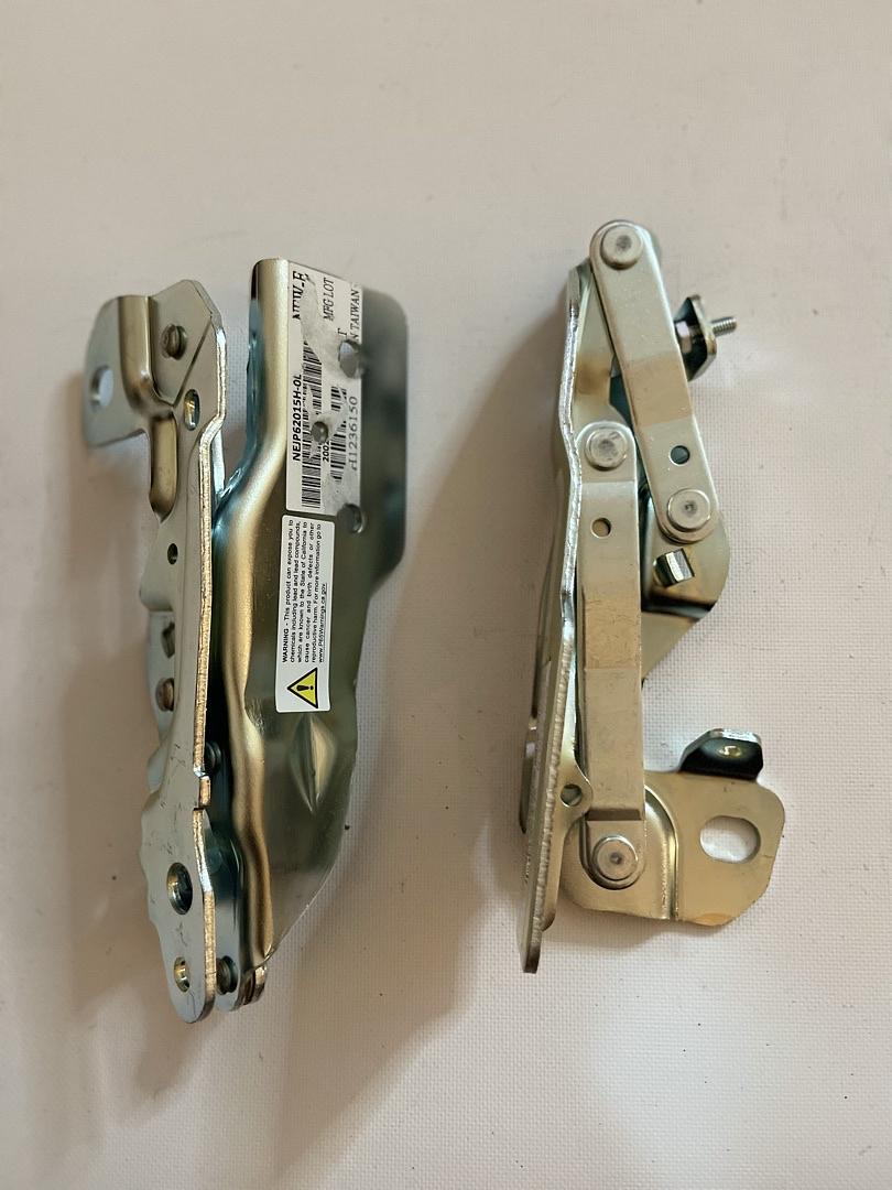 2011-2017 COMPASS PAIR LEFT AND RIGHT 2PCS CHROME HOOD HINGES HINGE