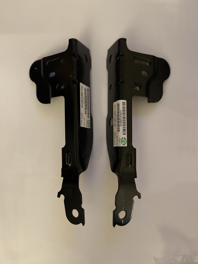 07-13 CHEVY SILVERADO 1500 GMC SIERRA 1500 PAIR OF 2PCS BLACK HOOD HINGES