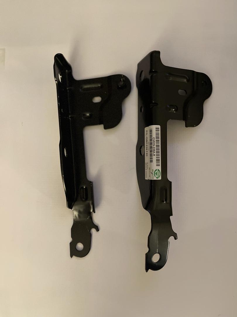 07-13 CHEVY SILVERADO 1500 GMC SIERRA 1500 PAIR OF 2PCS BLACK HOOD HINGES