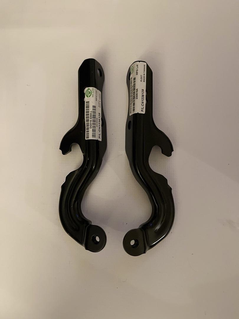 11-22 DODGE DURANGO PAIR OF HOOD HINGES 2PCS BLACK
