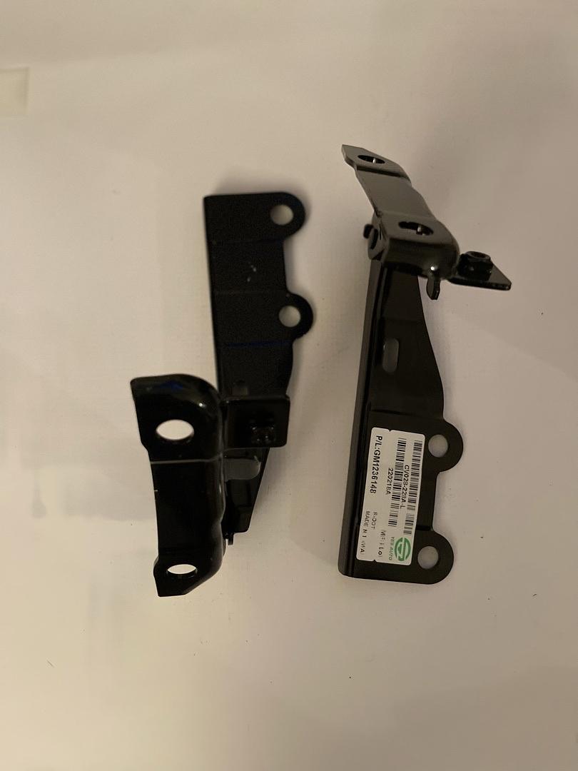 04-12 CHEVY COLORADO PAIR OF HOOD HINGES 2PCS BLACK