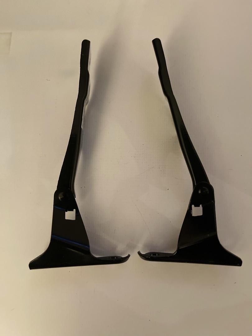 03-08 HONDA PILOT PAIR OF HOOD HINGES BLACK 2PCS