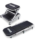 36 INCHES 2 IN 1 ROLLING FOLDING CAR CREEPER/SEAT 6 PCS 2" CASTERS 150KG WEIGHT CAPACITY