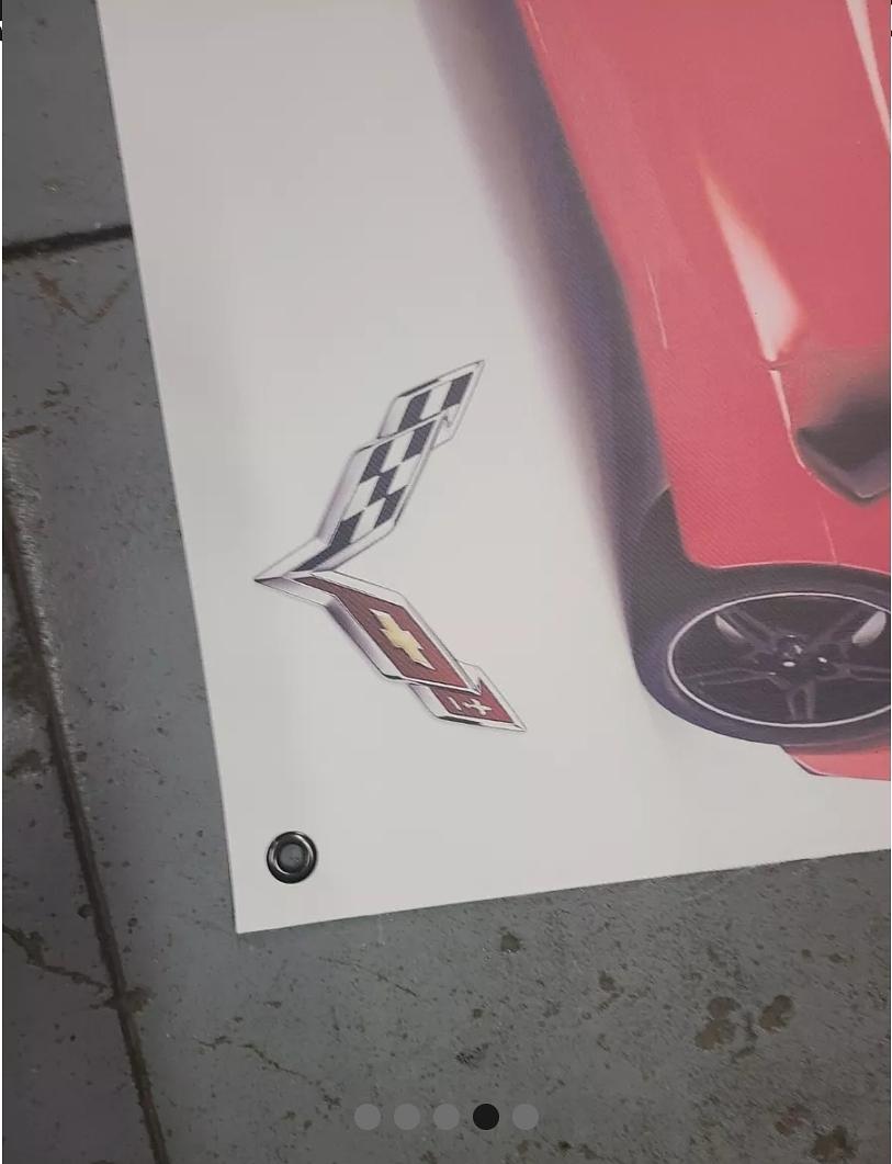 Red C8 Corvette C8 Poster