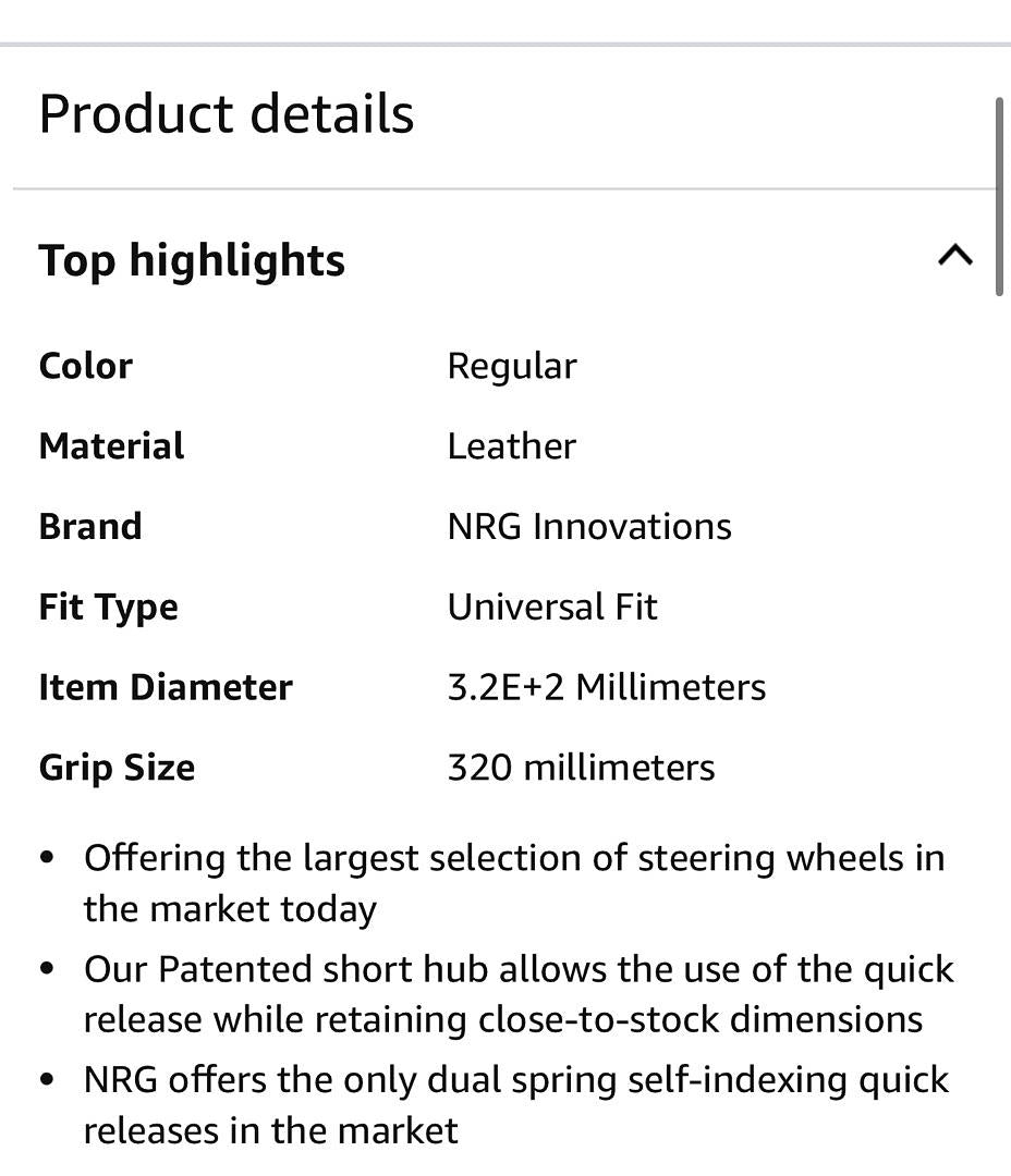 NRG INNOVATIONS NRG-RST-007S REINFORCED STEERING WHEEL- 320MM SPORT STEERING WHEEL WITH BLACK SOFT SUEDE WRAPPED WITH RED STITCHING