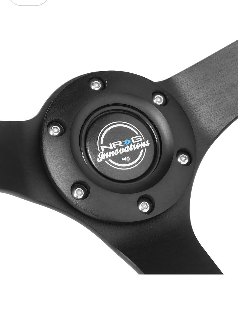 3" DEEP DISH 350MM 3-SPOKE WOOD GRAIN STEERING WHEEL, 6 X 70MM BOLT PATTERN,BLACK/MAHOGANY