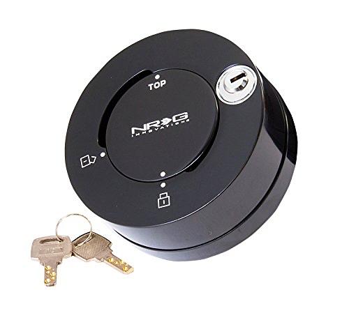 6-HOLES STEERING WHEEL QUICK RELEASE SHORT HUB ADAPTER WITH MOUNTING BOLTS, QUICK HUBLOCK SHINE BLACK
