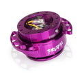 NRG INNOVATIONS GEN 2.0 STEERING WHEEL QUICK RELEASE KIT ADAPTER PURPLE BODY/PURPLE HEART CUTOUT RING 6X70MM & 6X74MM BOLT PATTERN