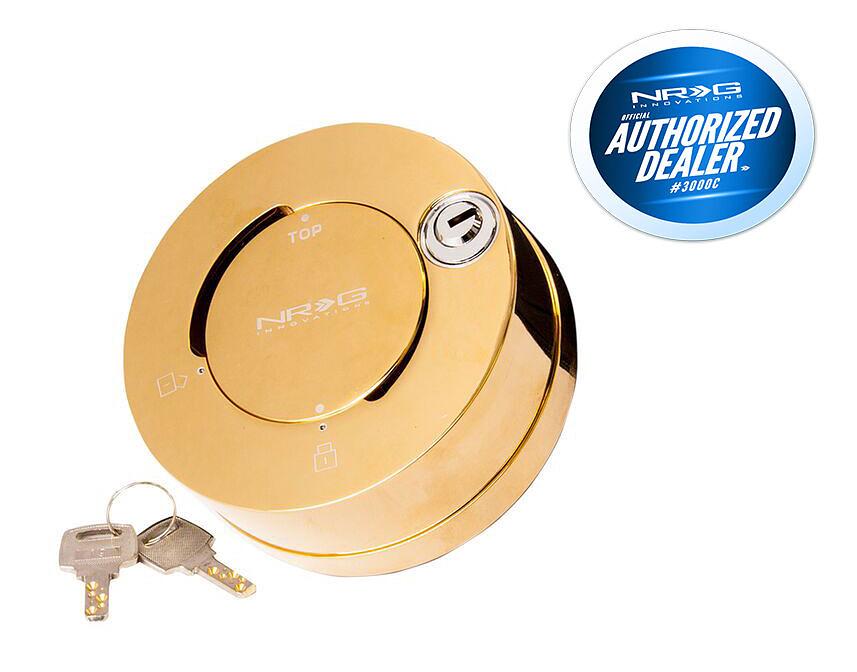 NRG STEERING WHEEL QUICK RELEASE QUICK LOCK CHROME GOLD