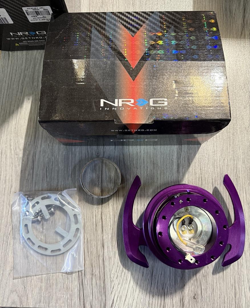NRG QUICK RELEASE KIT GEN 4.0 - PURPLE BODY / PURPLE RING W/ HANDLES