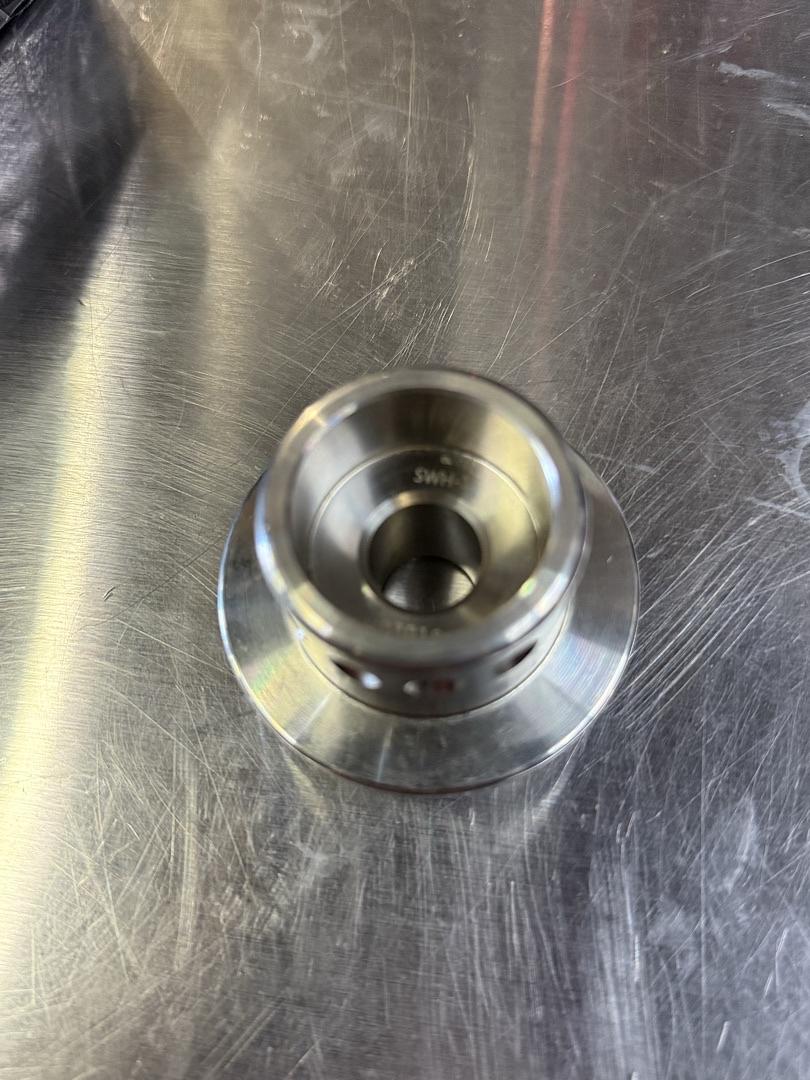 STEERING WHEEL STAINLESS STEEL SHORT HUB SRK-SWH UNIVERSAL 3/4" DIAMETER