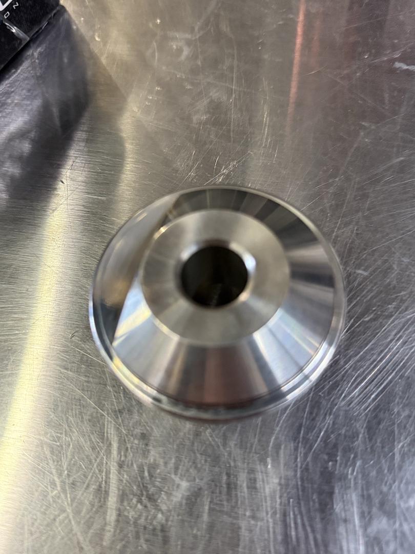 STEERING WHEEL STAINLESS STEEL SHORT HUB SRK-SWH UNIVERSAL 3/4" DIAMETER