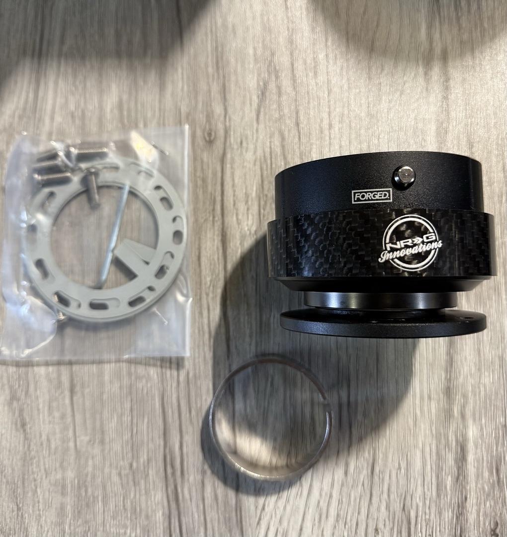 NRG GEN 2.0 QUICK RELEASE HUB STEERING WHEEL HUB REAL CARBON FIBER